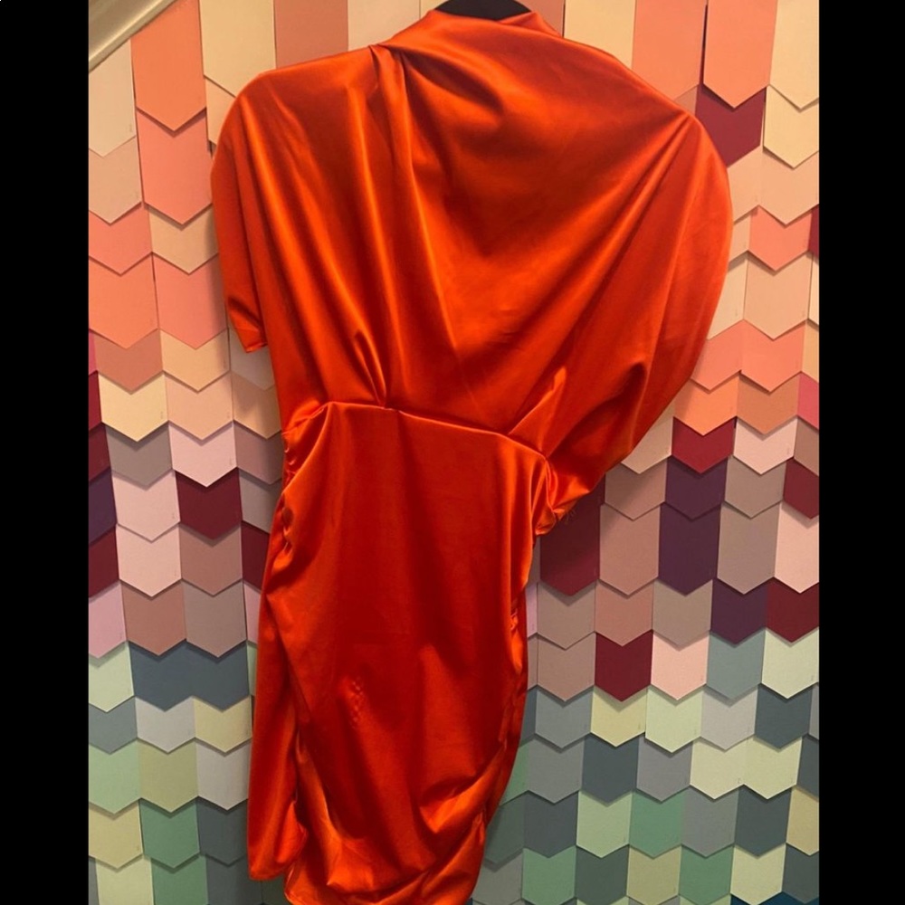 Red Satin Dress